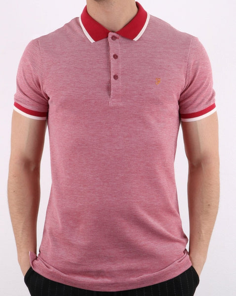 Farah Basel Pique Polo Red