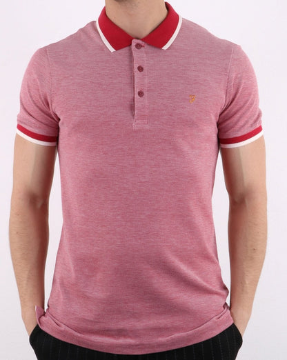 Farah Basel Pique Polo Red