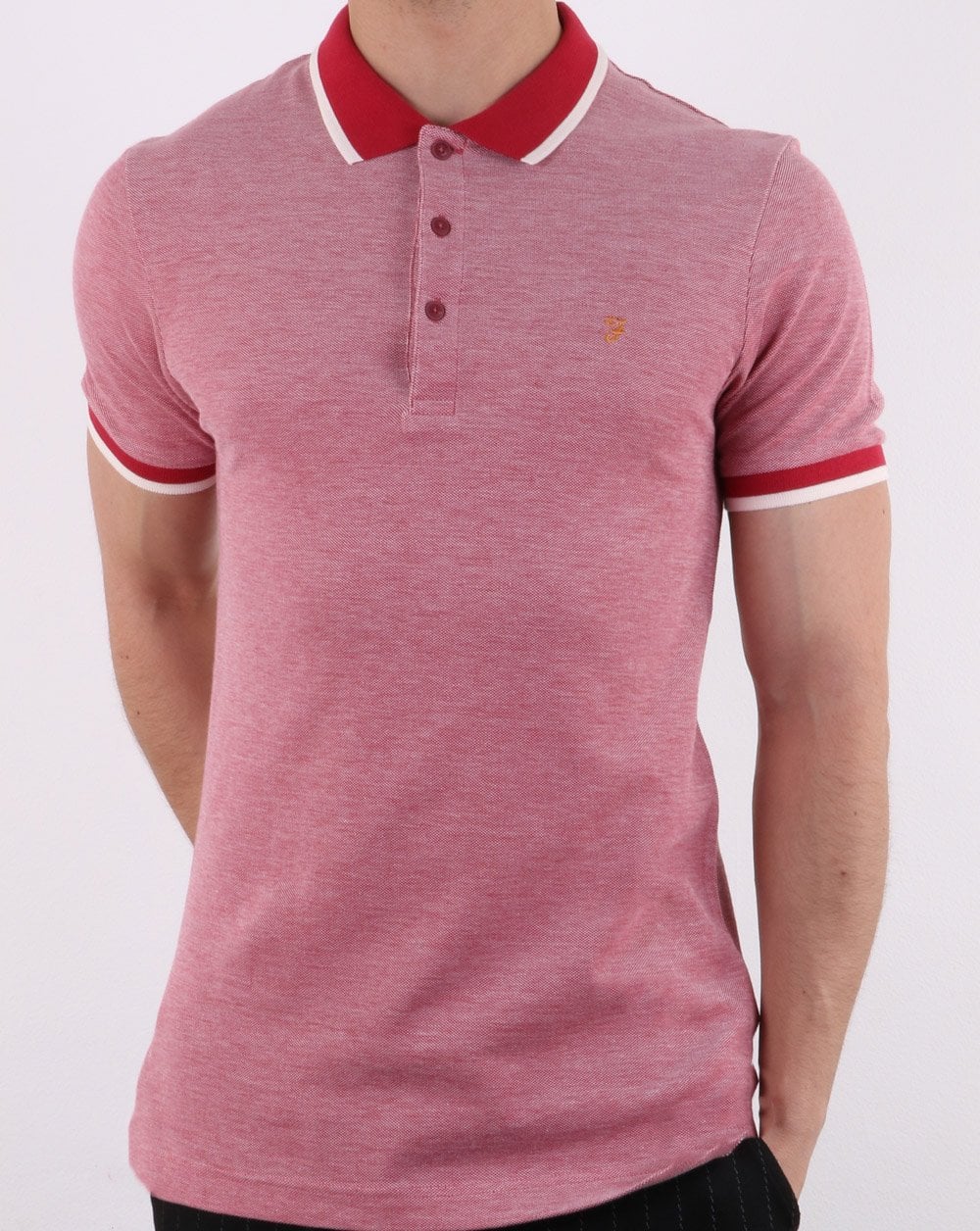Farah Basel Pique Polo Red