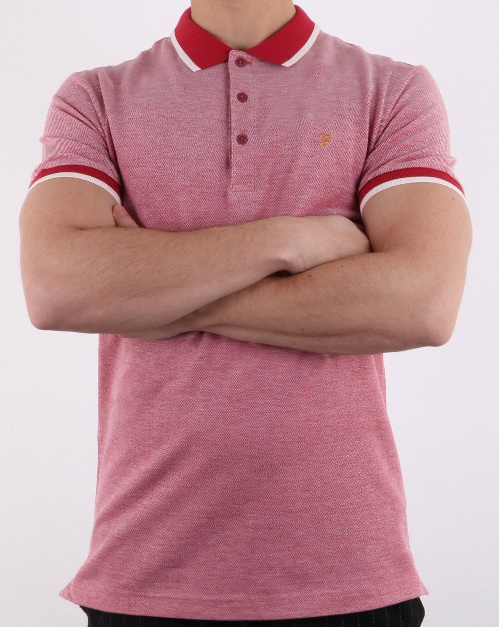 Farah Basel Pique Polo Red