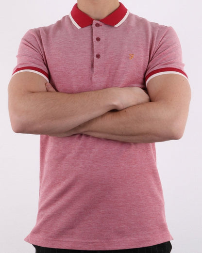 Farah Basel Pique Polo Red