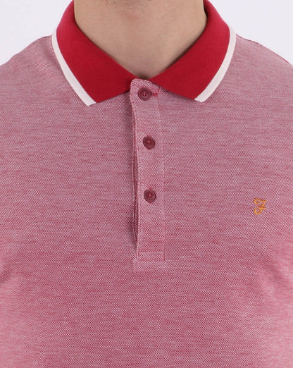 Farah Basel Pique Polo Red