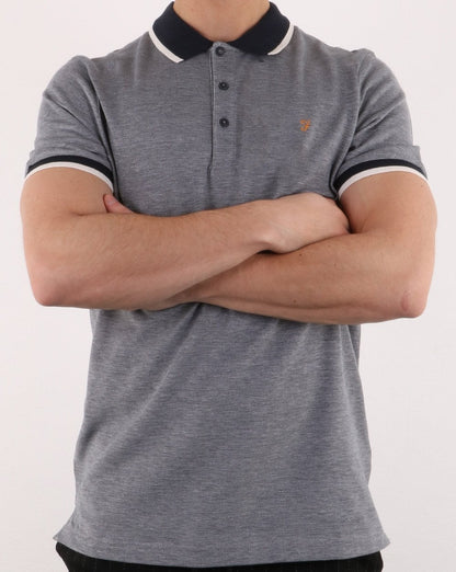 Farah Basel Pique Polo True Navy