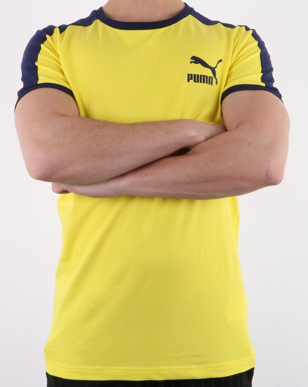 Puma Iconic T7 Slim T-shirt Yellow