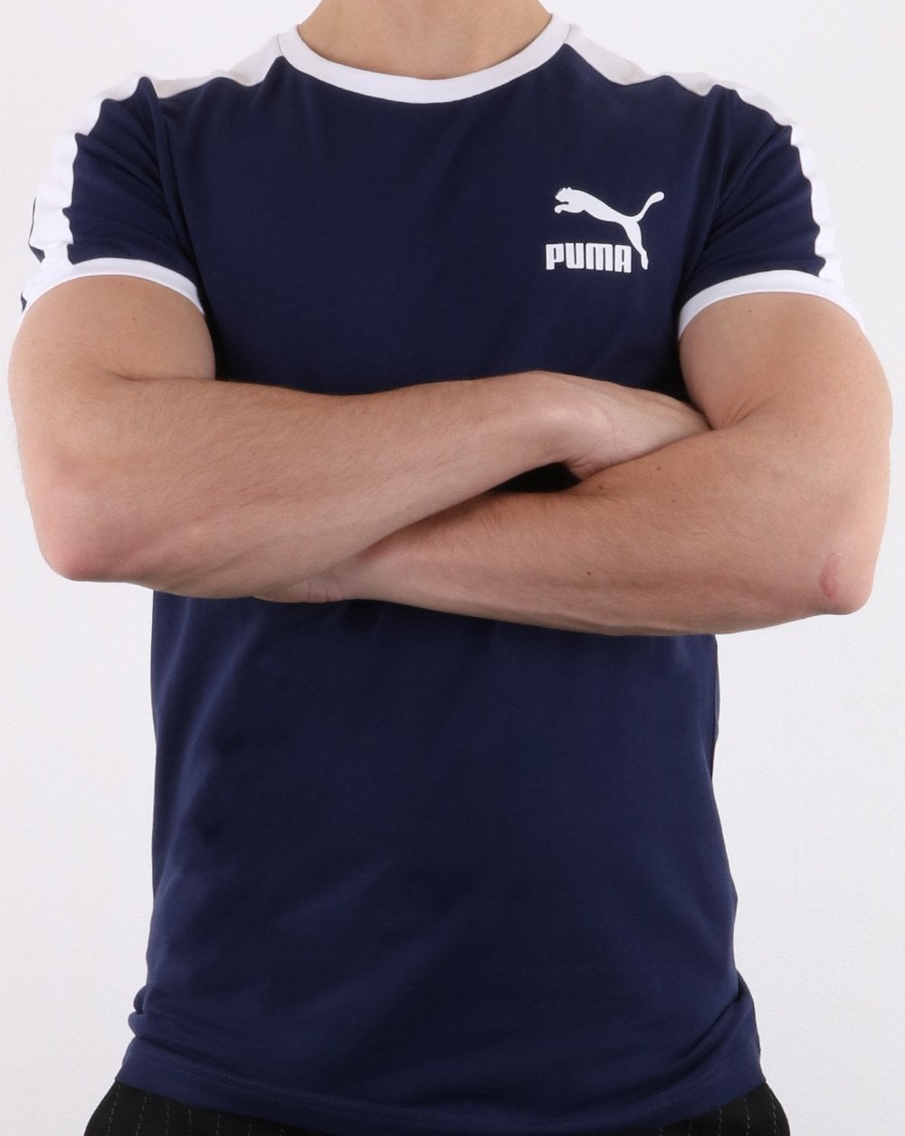 Puma Iconic T7 Slim T-shirt Navy
