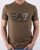 Emporio Armani EA7 Train Logo Series M Multicol Logo Tee Khaki Green