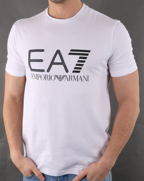 Emporio Armani EA7 Large Logo Tee White