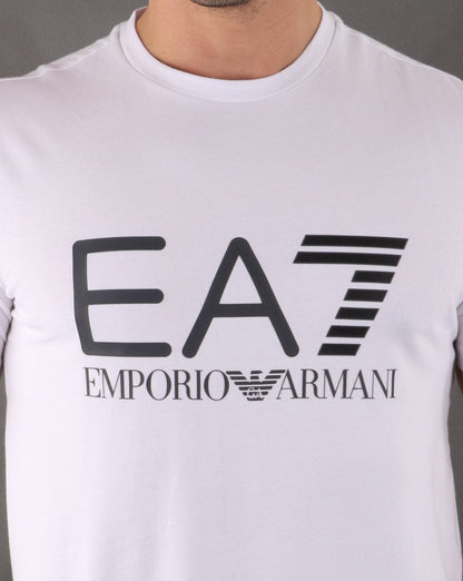 Emporio Armani EA7 Large Logo Tee White