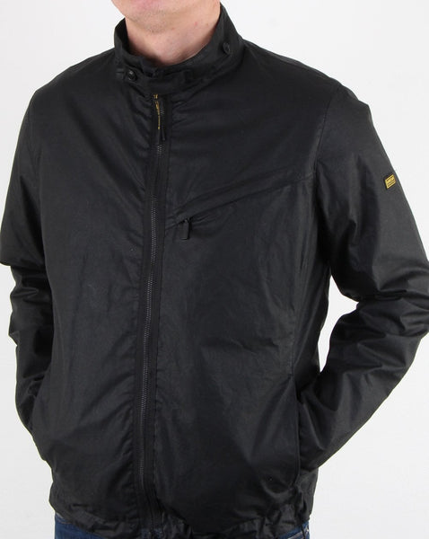 Barbour International Bower Wax Jacket Black