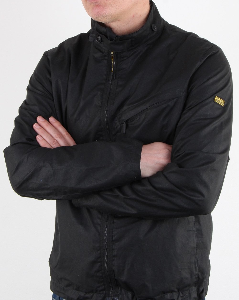 Barbour International Bower Wax Jacket Black