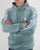 Adidas Originals Velour Half Zip Hoody Vapour Green