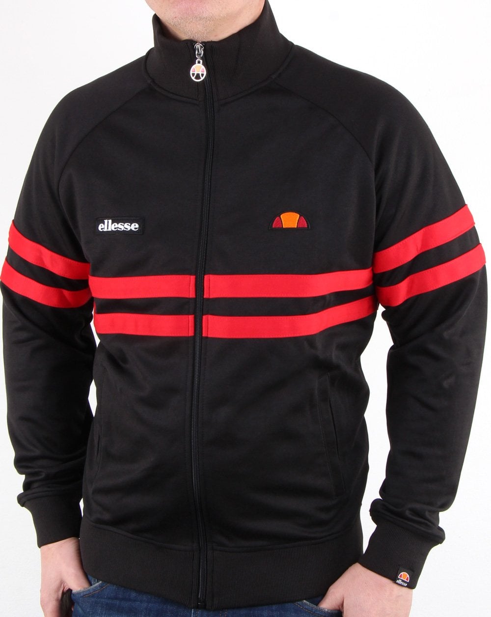 Ellesse Rimini Track Top Black/red