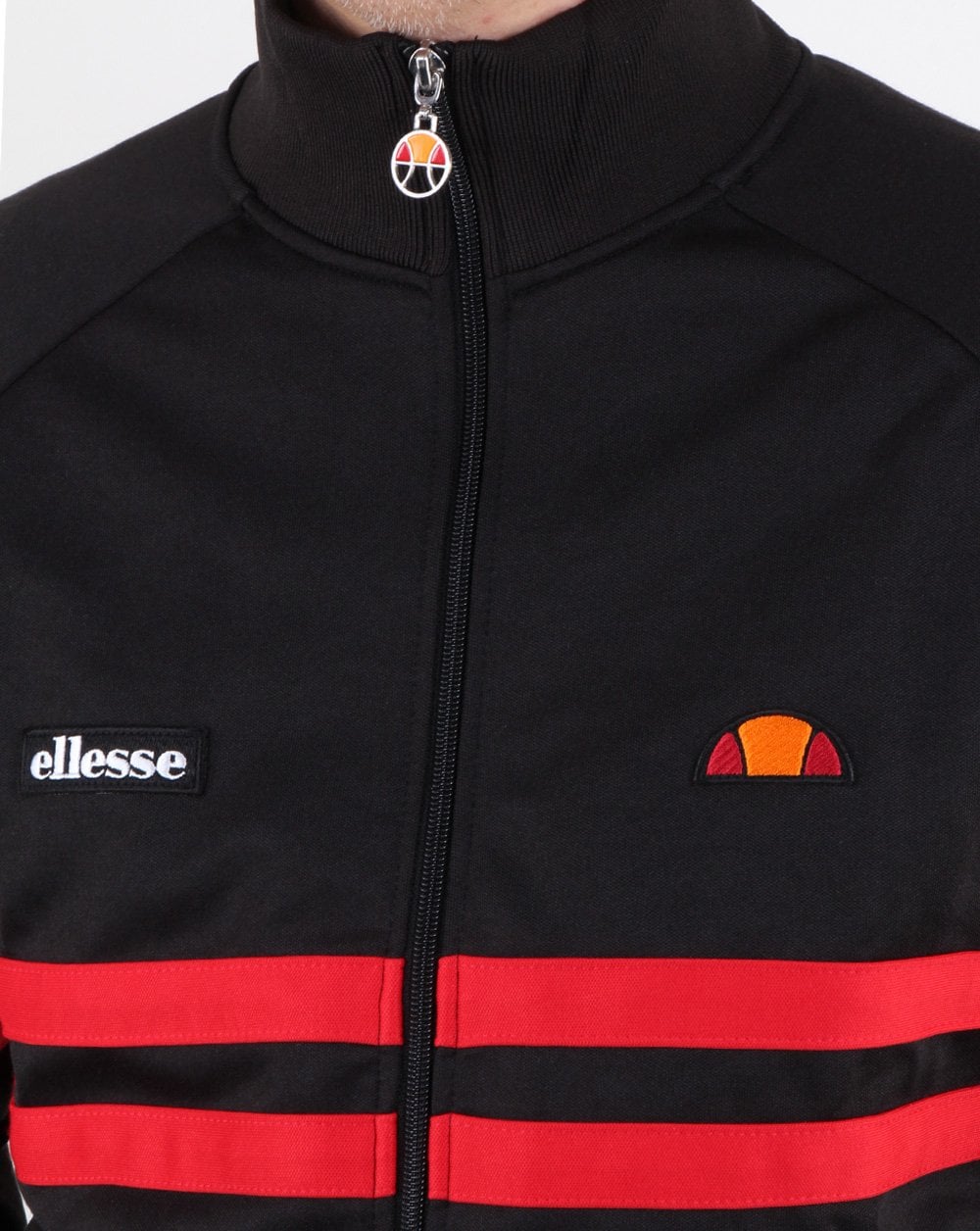 Ellesse Rimini Track Top Black/red