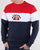 Ellesse Block Stripe Sweatshirt Navy/white/red