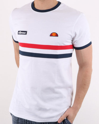 Ellesse Two Stripe T Shirt White