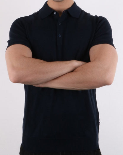 Ben Sherman Knitted Polo Navy