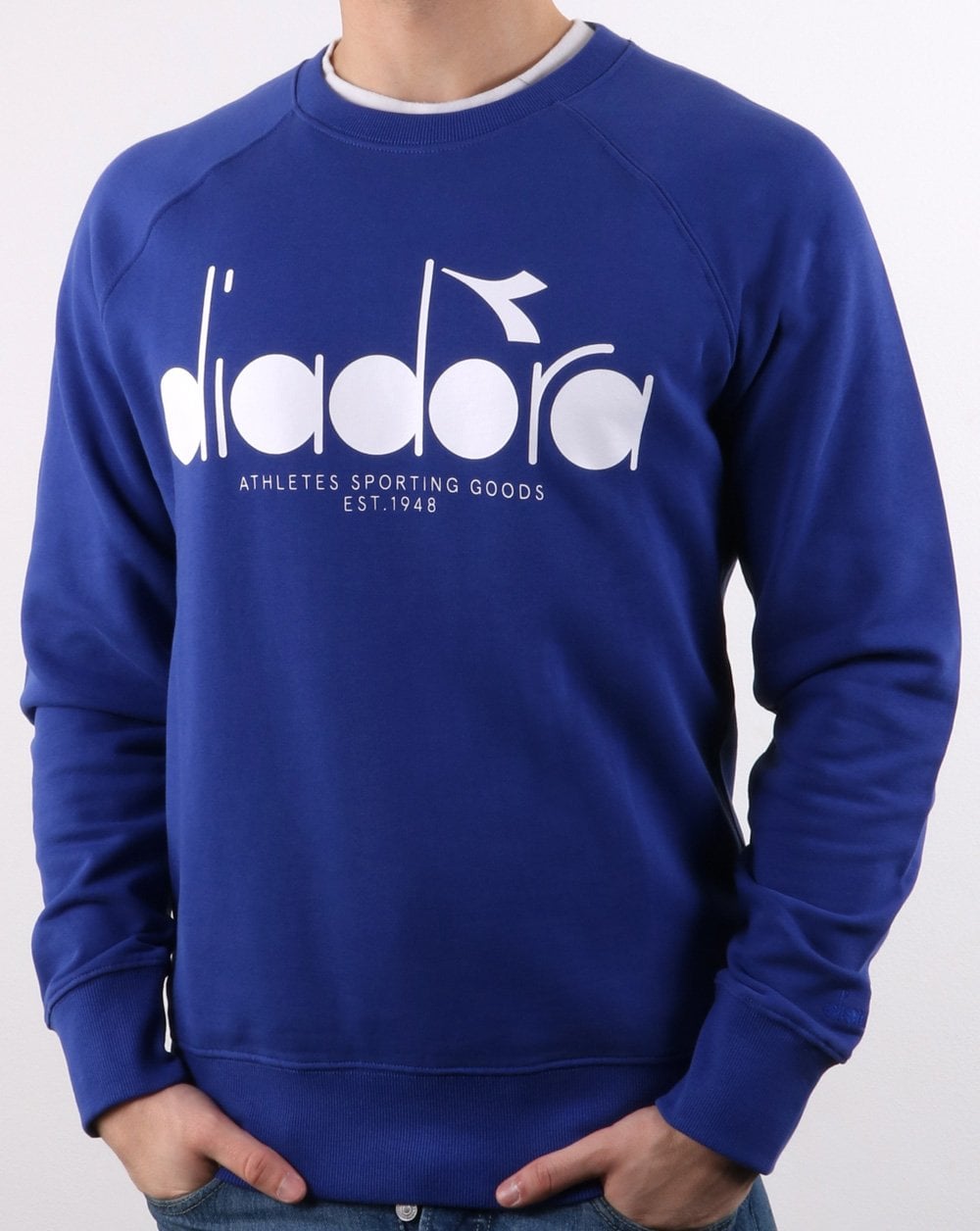 Diadora Logo Sweatshirt Blue Ultramarine