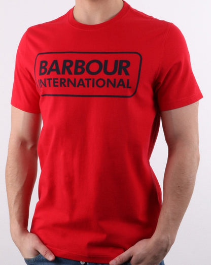Barbour Logo T-shirt Vibrant Red