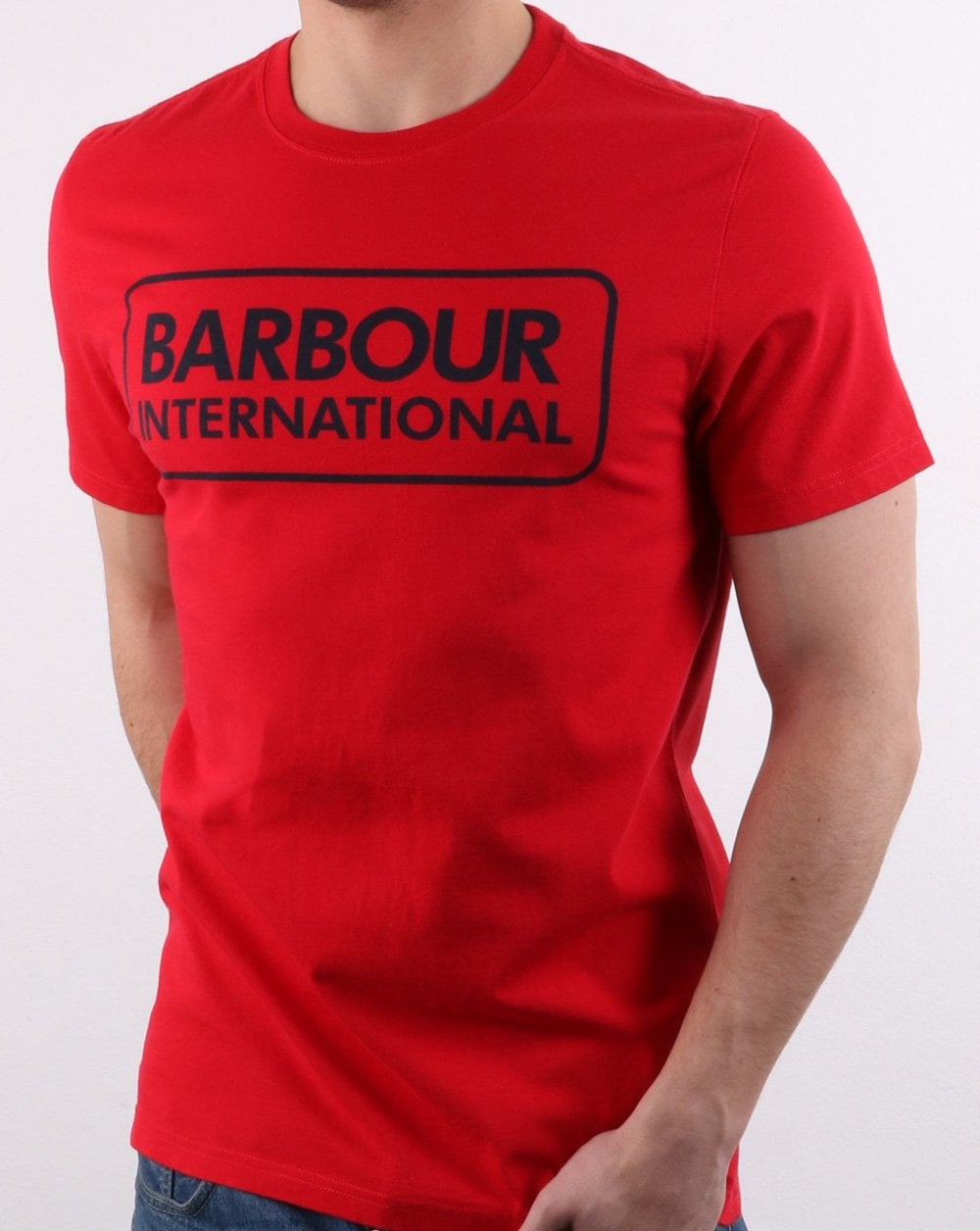 Barbour Logo T-shirt Vibrant Red