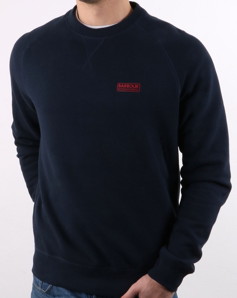 Barbour International Crew Sweatshirt Navy