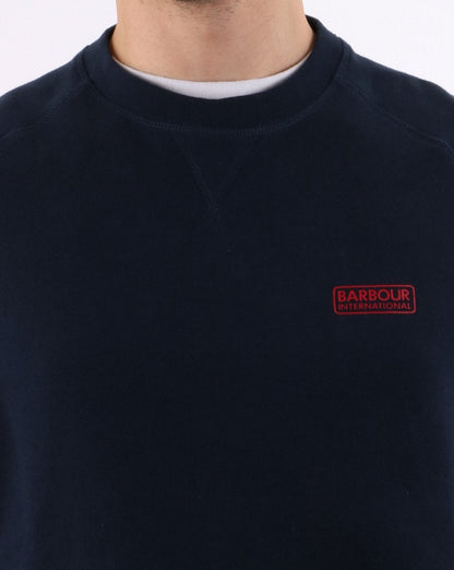 Barbour International Crew Sweatshirt Navy