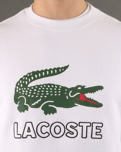 Lacoste Logo Sweatshirt White