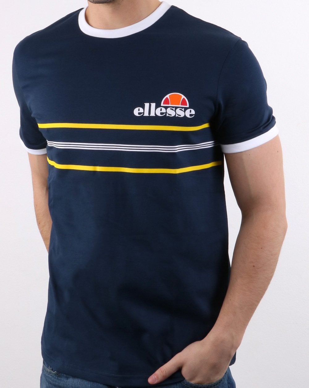 Ellesse Gentario T Shirt Navy