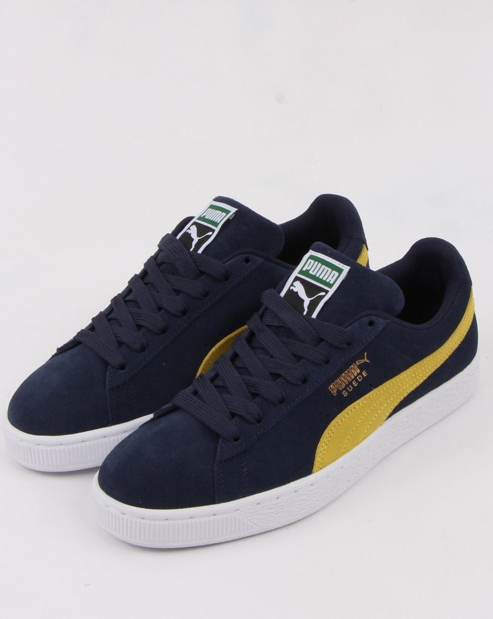 Puma Suede Classic Trainer Navy/Yellow