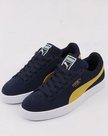 Puma Suede Classic Trainer Navy/Yellow