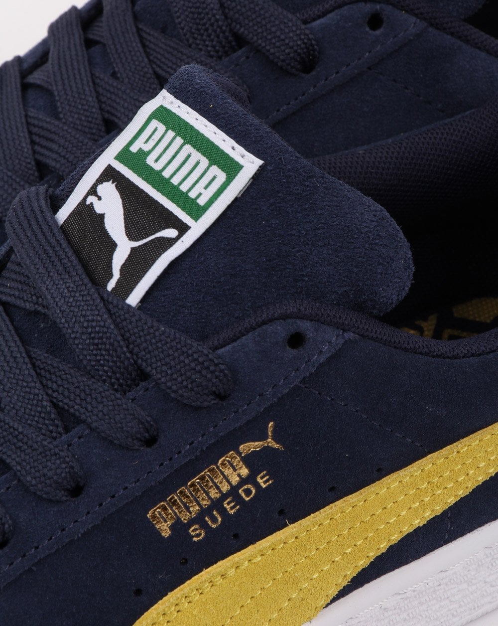 Puma Suede Classic Trainer Navy/Yellow