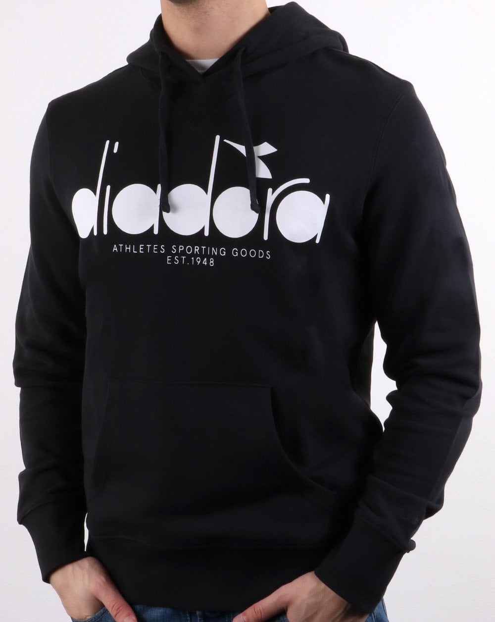 Diadora Logo Hoodie Black/optical