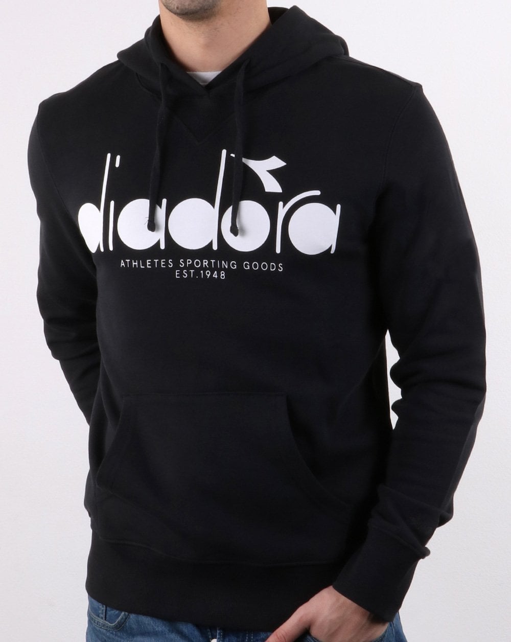Diadora Logo Hoodie Black/optical