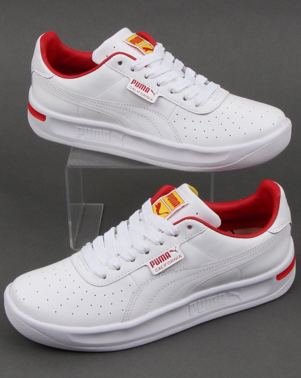 Puma California Trainer White/Red