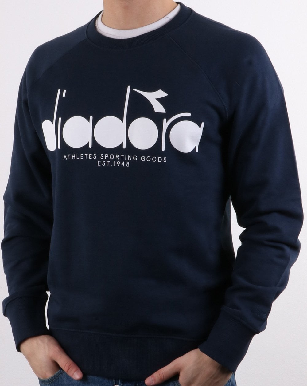 Diadora Logo Sweatshirt Blue Denim