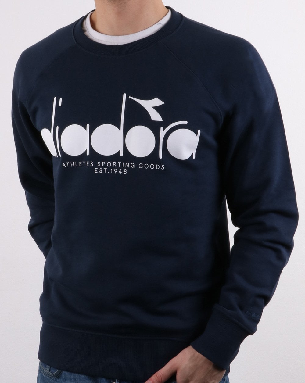Diadora Logo Sweatshirt Blue Denim