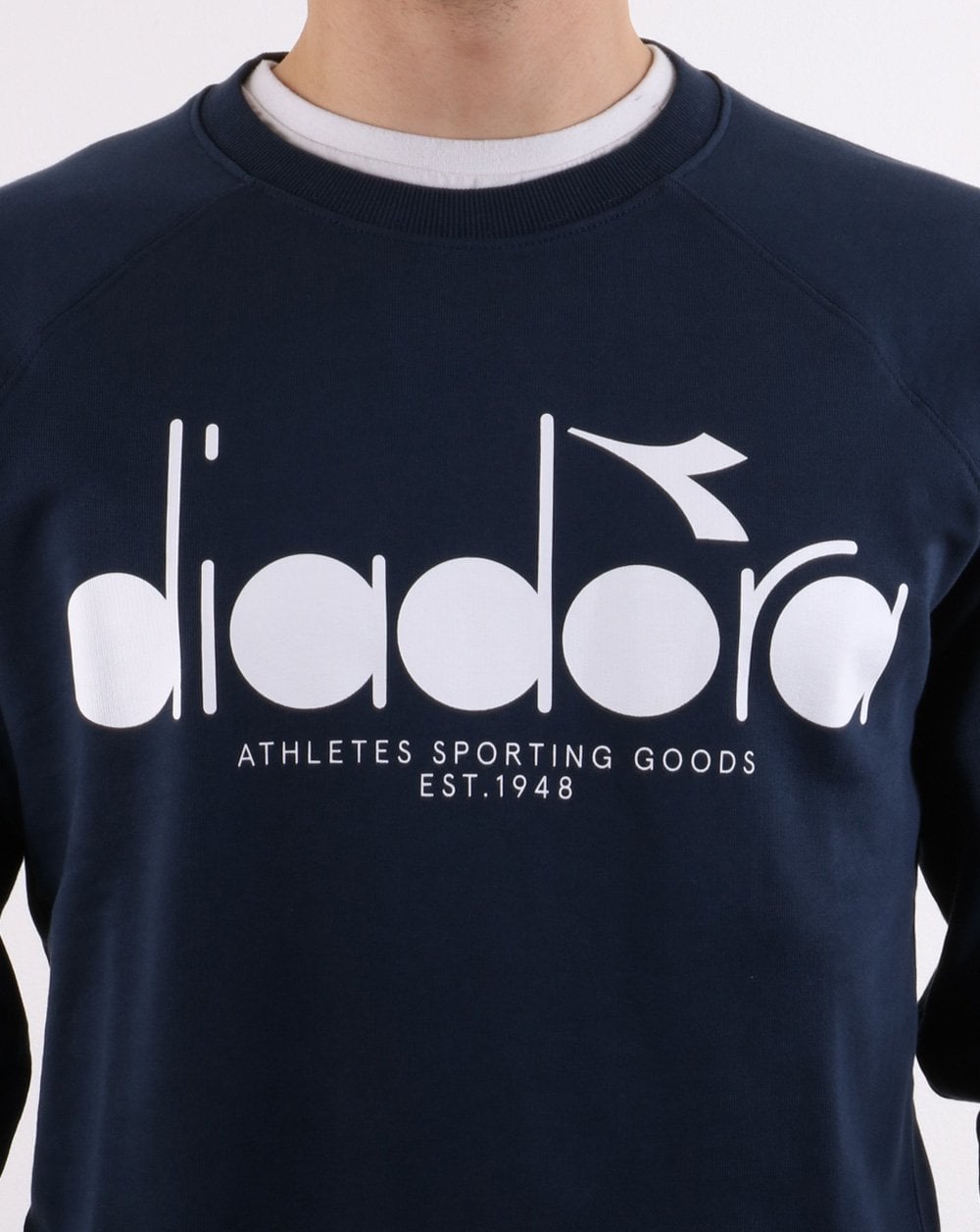 Diadora Logo Sweatshirt Blue Denim