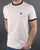 Pretty Green Piping Tipped T-shirt Off White