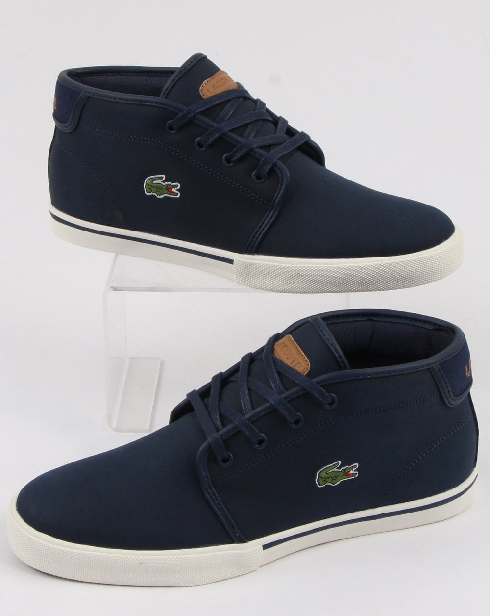 Lacoste Footwear Ampthill Trainer Navy/light Brown