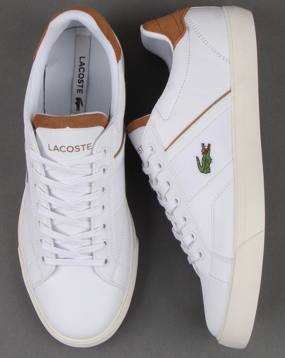Lacoste Footwear Fairlead Trainer White/light Brown