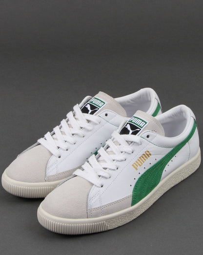 Puma Basket Trainer White/amazon Green