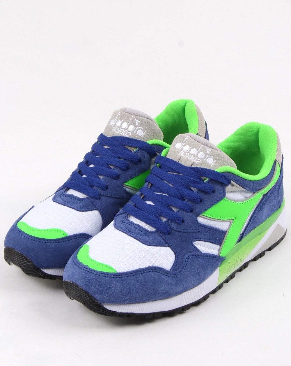 Diadora N9002 Trainers Imperial Blue/Green/white