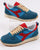 Diadora Camaro Vintage Trainers Blue Pearl- Red