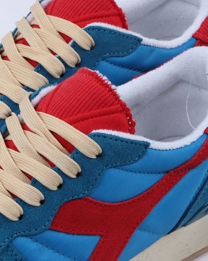 Diadora Camaro Vintage Trainers Blue Pearl- Red