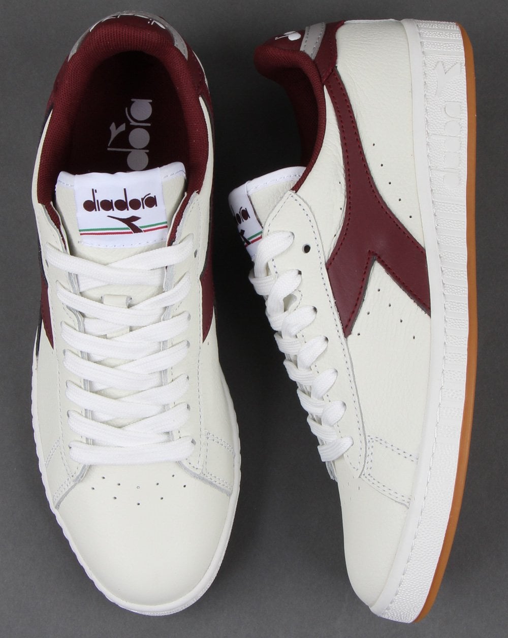 Diadora Game L Low Trainers White/port