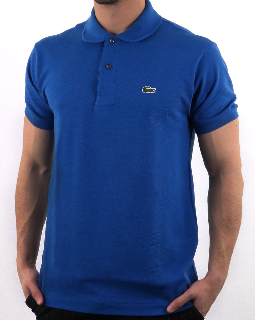 Lacoste Classic Two Button Pique Polo Shirt Blue