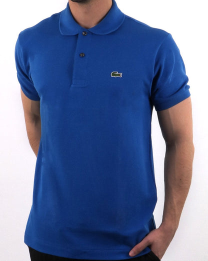 Lacoste Classic Two Button Pique Polo Shirt Blue