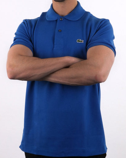 Lacoste Classic Two Button Pique Polo Shirt Blue