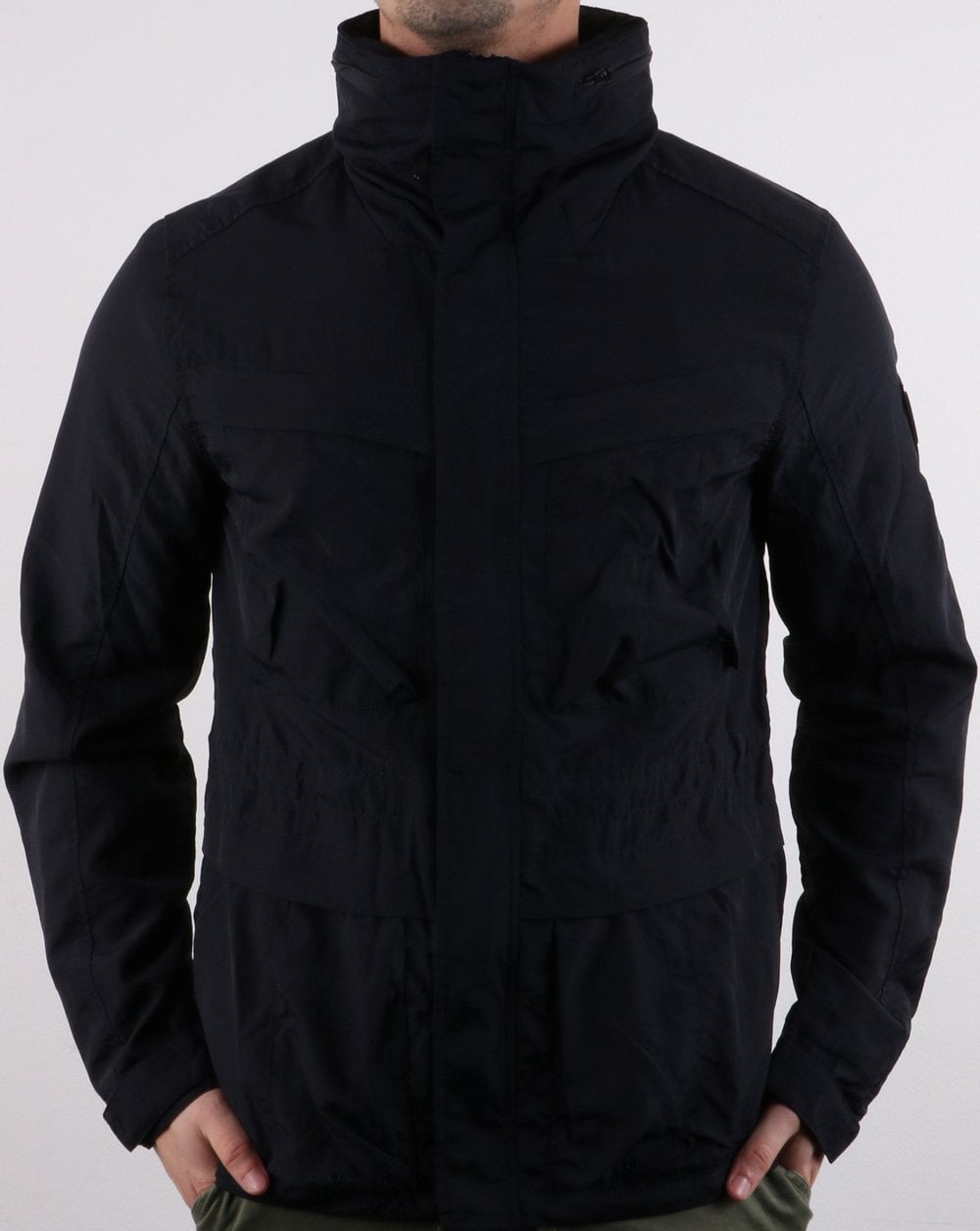 Marshall Artist Garment Dyed Field Jacket Navy