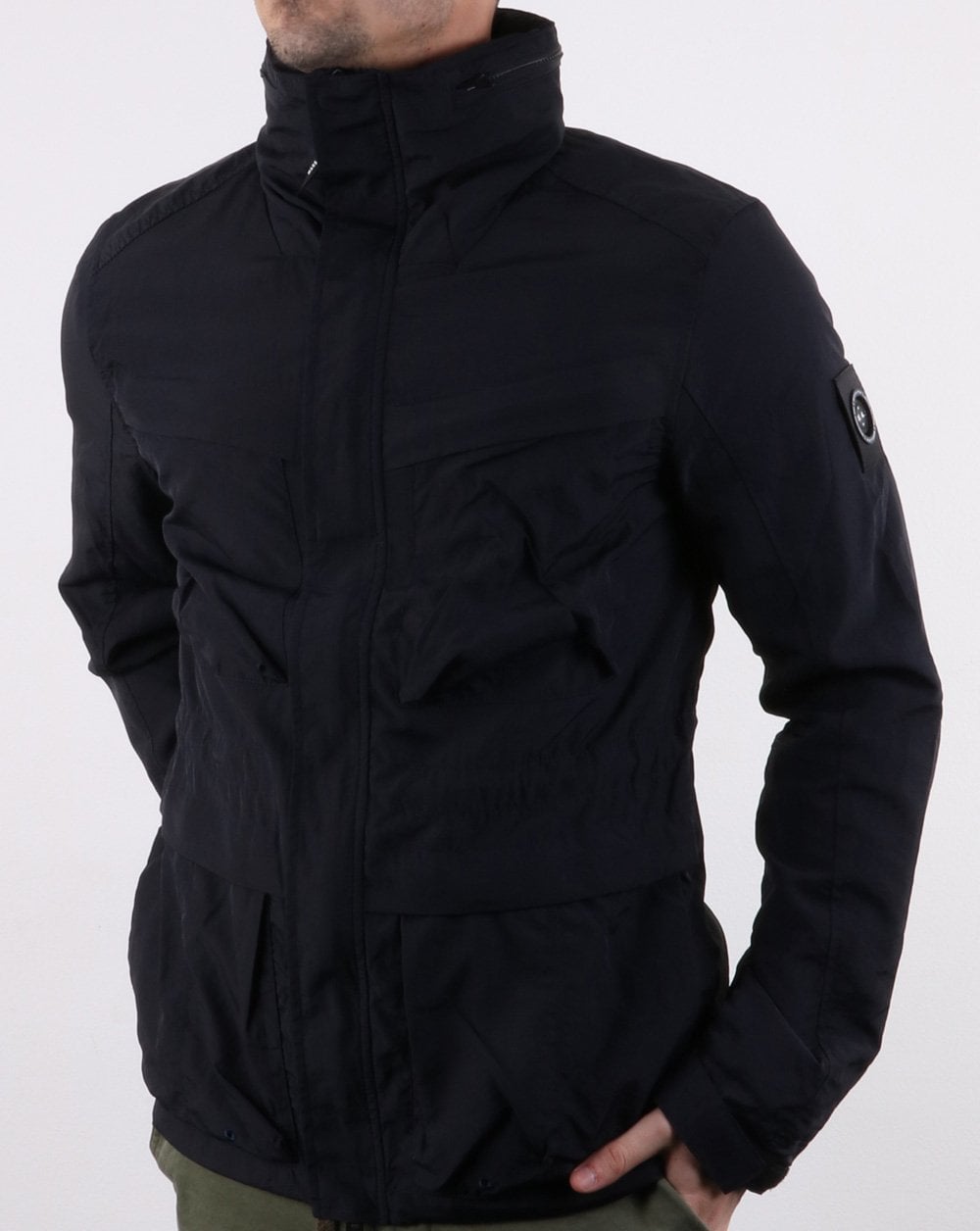 Marshall Artist Garment Dyed Field Jacket Navy