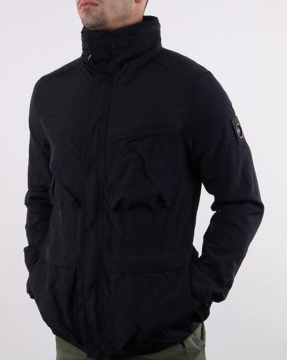 Marshall Artist Garment Dyed Field Jacket Navy